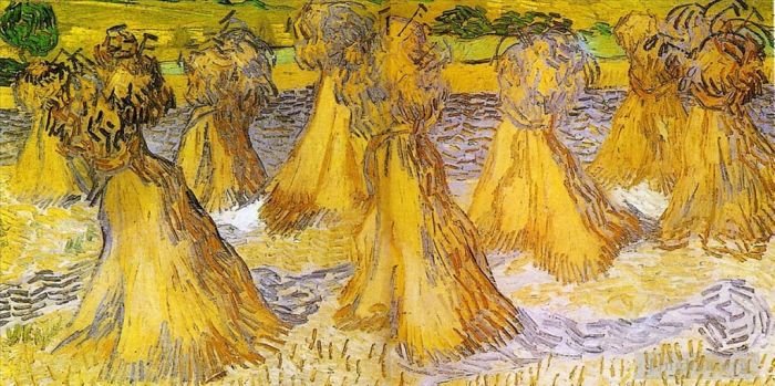 Vincent Willem Van Gogh Peinture à l'huile - Gerbes de blé