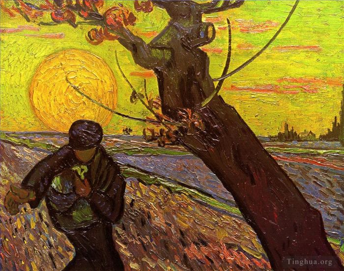 Vincent Willem Van Gogh Peinture à l'huile - Semeur 2