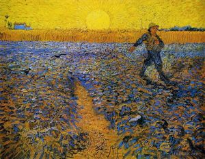 Vincent Willem Van Gogh œuvres - Semeur au soleil couchant après le millet