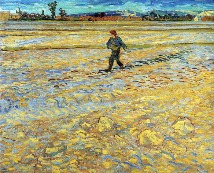Vincent Willem Van Gogh Peinture à l'huile - Semeur