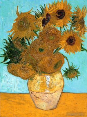 Vincent Willem Van Gogh œuvres - Vase nature morte aux douze tournesols