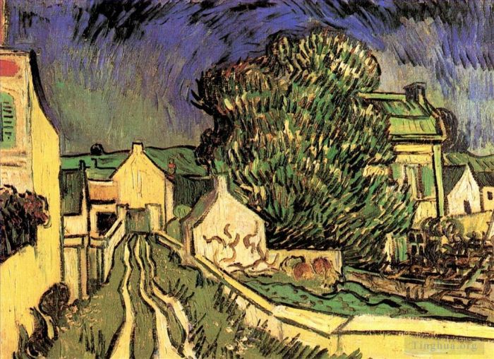 Vincent Willem Van Gogh Peinture à l'huile - La maison du Père Pilon
