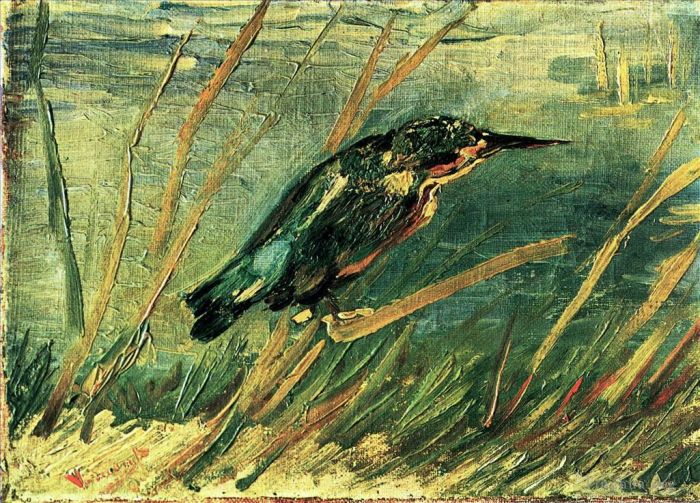 Vincent Willem Van Gogh Peinture à l'huile - Le Martin-Pêcheur