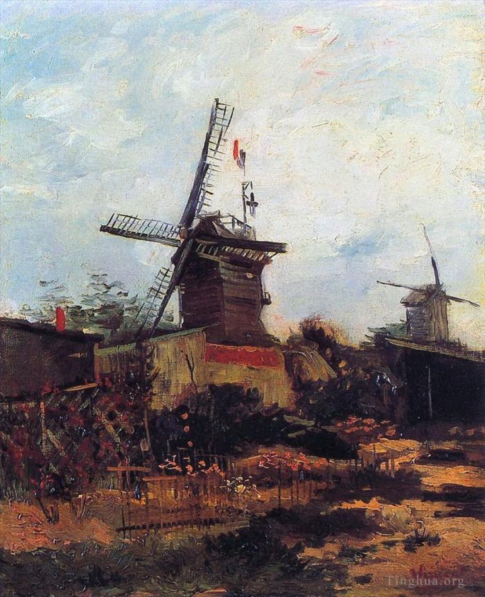 Vincent Willem Van Gogh Peinture à l'huile - Le Moulin de Blute End
