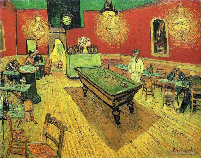 Vincent Willem Van Gogh Peinture à l'huile - Le Café de nuit