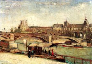 Vincent Willem Van Gogh œuvres - Le Pont du Carrousel et le Louvre