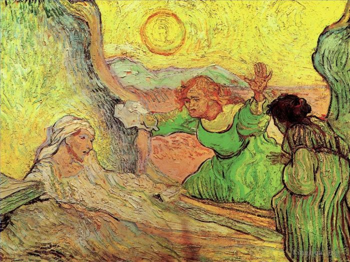 Vincent Willem Van Gogh Peinture à l'huile - La résurrection de Lazare après