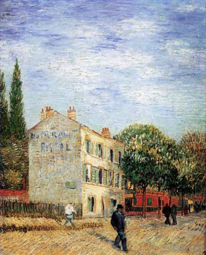 Vincent Willem Van Gogh Peinture à l'huile - Le Restaurant Rispal à Asnières