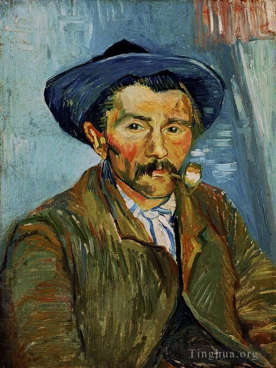 Vincent Willem Van Gogh Peinture à l'huile - Le paysan fumeur