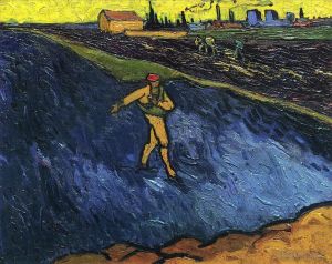 Vincent Willem Van Gogh œuvres - Le Semeur aux portes d'Arles en arrière-plan