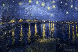 Vincent Willem Van Gogh œuvres - Nuit étoilée sur le Rhône
