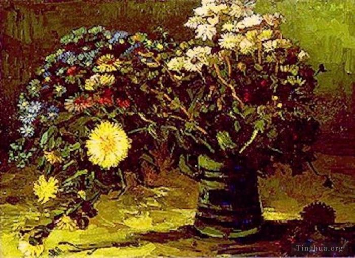 Vincent Willem Van Gogh Peinture à l'huile - Vase avec Marguerites