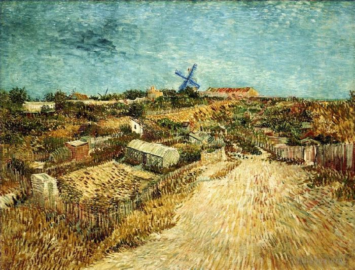 Vincent Willem Van Gogh Peinture à l'huile - Potagers à Montmartre 3