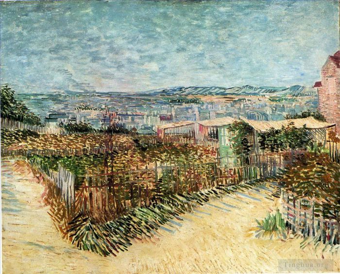Vincent Willem Van Gogh Peinture à l'huile - Potagers à Montmartre