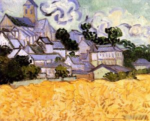 Vincent Willem Van Gogh œuvres - Vue d'Auvers avec l'église