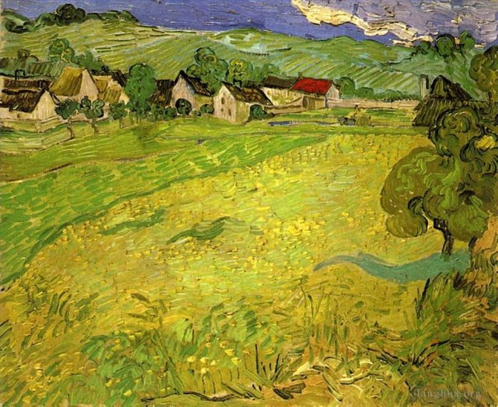Vincent Willem Van Gogh Peinture à l'huile - Vue de Vessenots près d'Auvers