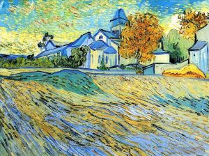 Vincent Willem Van Gogh œuvres - Vue de l'église Saint Paul de Mausole