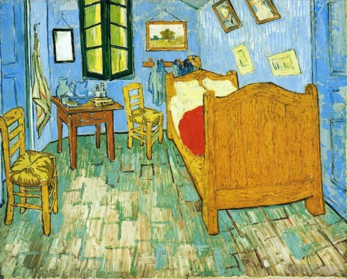 Vincent Willem Van Gogh Peinture à l'huile - La chambre de Vincent à Arles 2