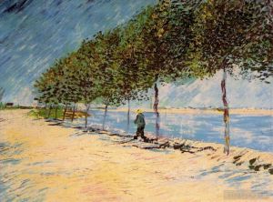 Vincent Willem Van Gogh œuvres - Promenade le long des quais de Seine près d'Asnières