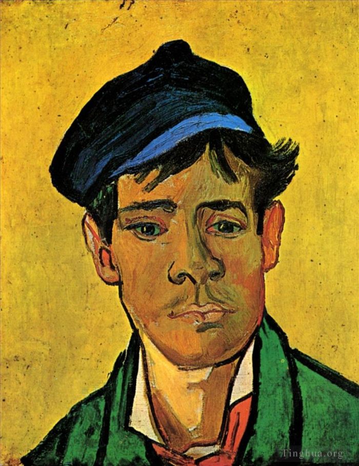 Vincent Willem Van Gogh Peinture à l'huile - Jeune homme au chapeau