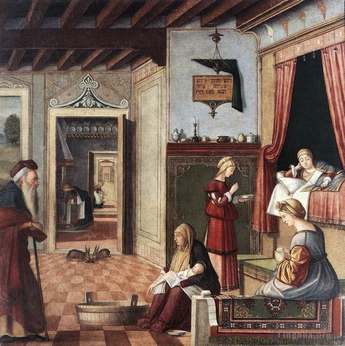 Vittore Carpaccio Types de peintures - Naissance de la Vierge