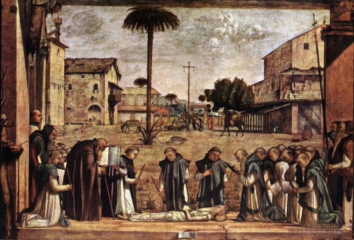 Vittore Carpaccio Types de peintures - Funérailles de saint Jérôme