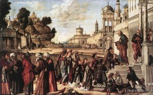 Vittore Carpaccio œuvres - Saint Etienne est consacré diacre