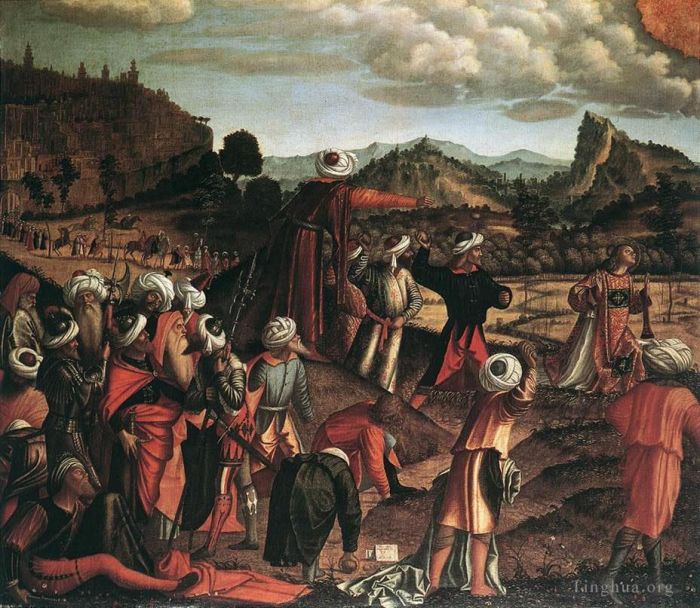 Vittore Carpaccio Types de peintures - La lapidation de saint Étienne