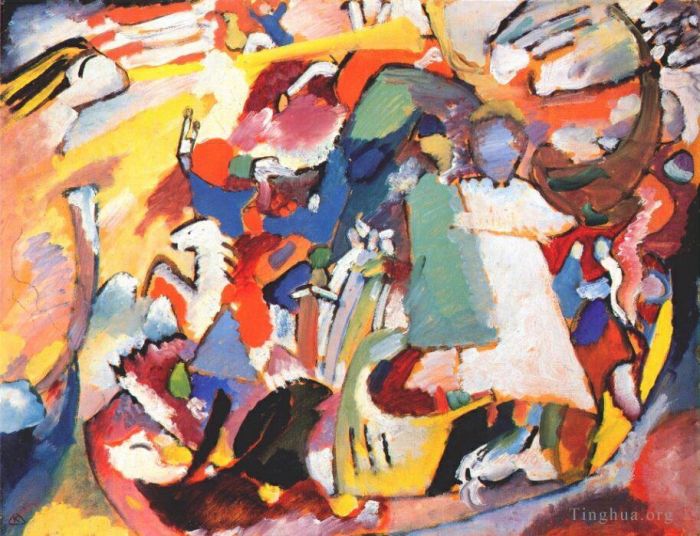 Vassily Kandinsky Peinture à l'huile - Ange du Jugement Dernier