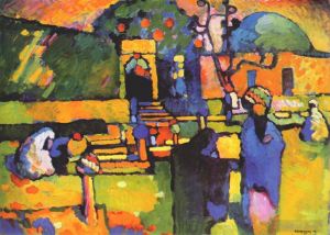 Vassily Kandinsky œuvres - Cimetière des Arabes I
