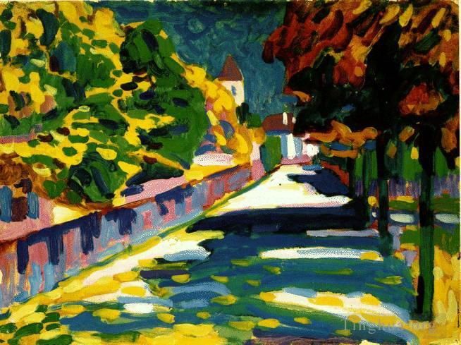 Vassily Kandinsky Peinture à l'huile - L'automne en Bavière