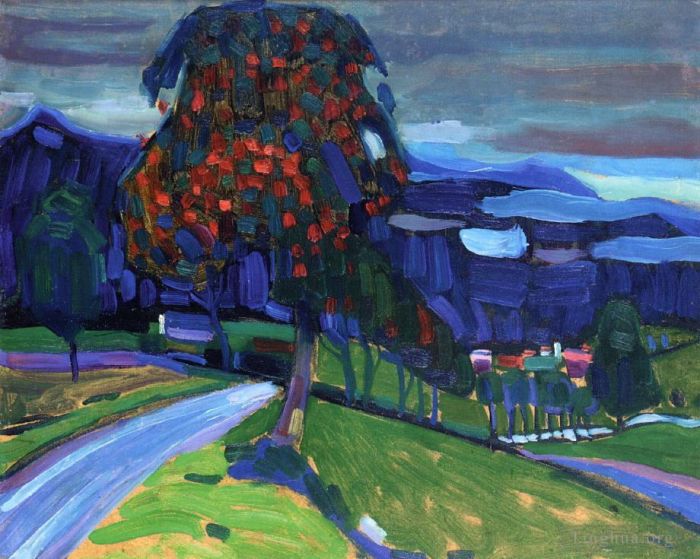 Vassily Kandinsky Peinture à l'huile - L'automne à Murnau