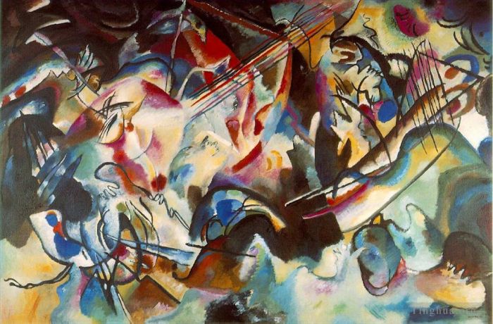 Vassily Kandinsky Peinture à l'huile - Composition VI