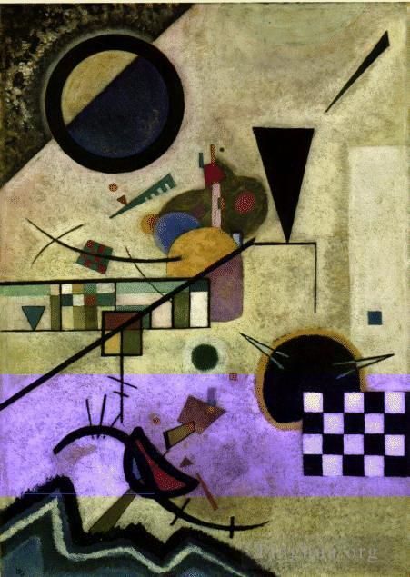 Vassily Kandinsky Peinture à l'huile - Des sons contrastés
