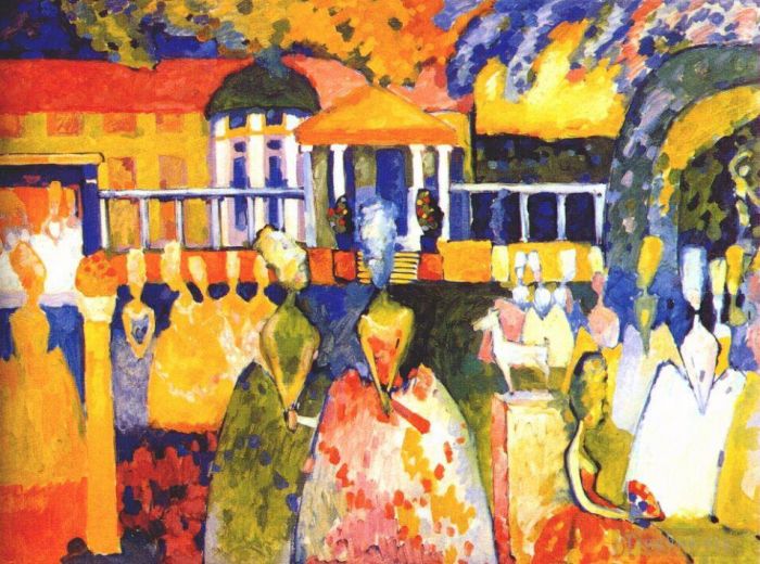 Vassily Kandinsky Peinture à l'huile - Crinolines