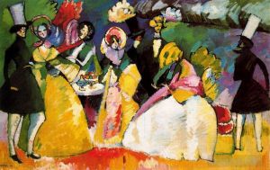 Vassily Kandinsky œuvres - Groupe en Crinolines