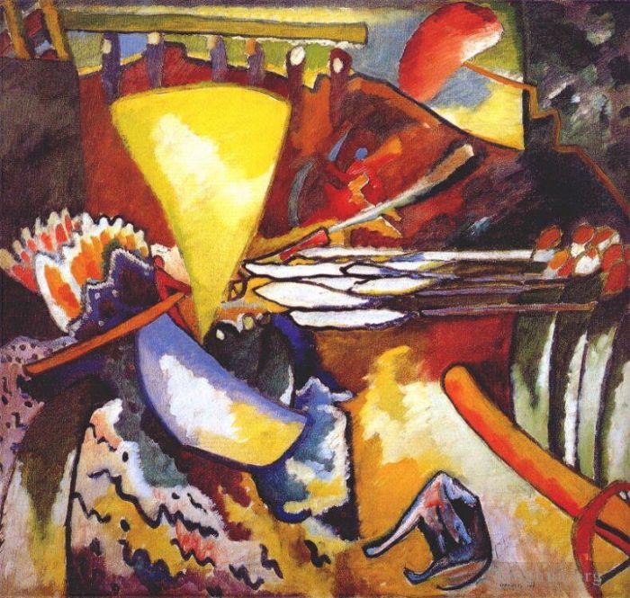 Vassily Kandinsky Peinture à l'huile - Improvisation 11