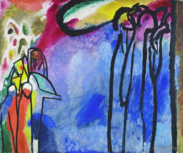 Vassily Kandinsky Peinture à l'huile - Improvisation 19
