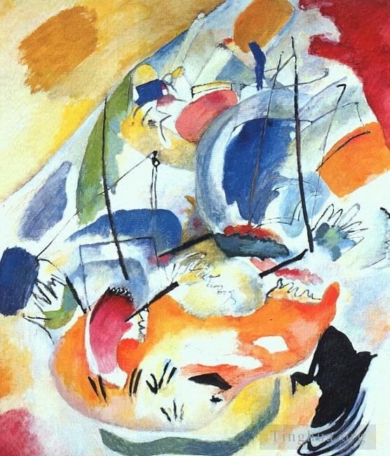 Vassily Kandinsky Peinture à l'huile - Improvisation 31