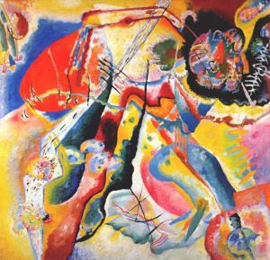 Vassily Kandinsky œuvres - Peinture avec tache rouge