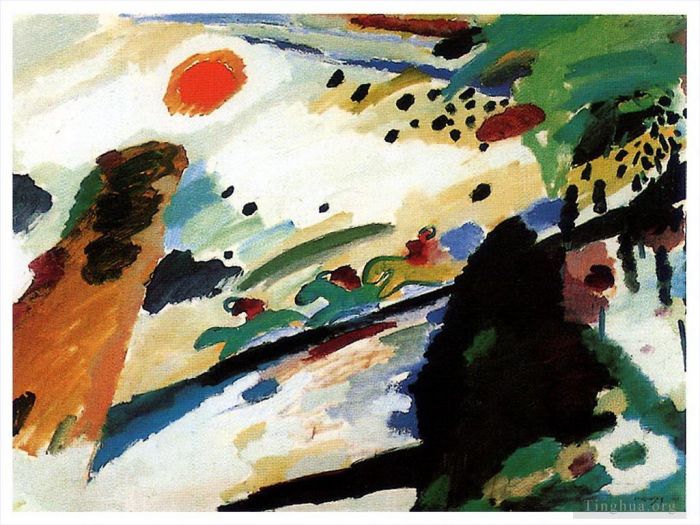 Vassily Kandinsky Peinture à l'huile - Romantique