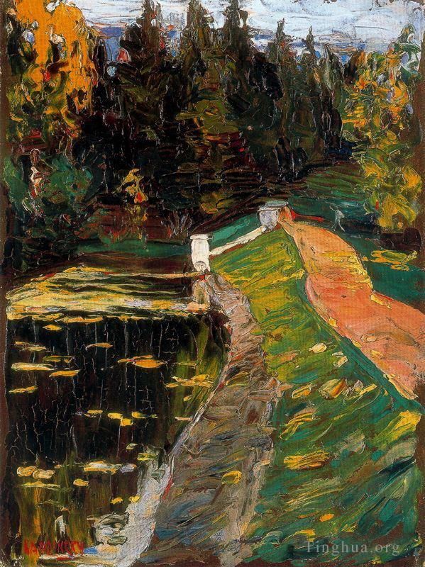 Vassily Kandinsky Peinture à l'huile - Etude pour écluse