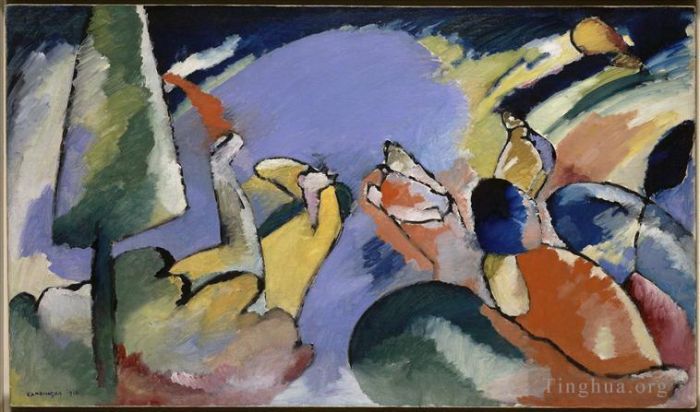 Vassily Kandinsky Peinture à l'huile - Improvisation XIV 1910