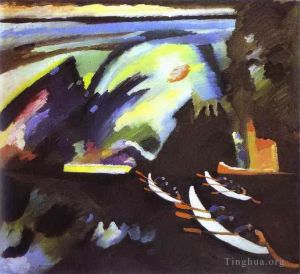 Vassily Kandinsky œuvres - Voyage en bateau