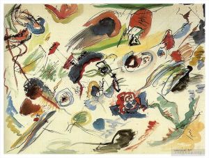 Vassily Kandinsky œuvres - Première aquarelle abstraite