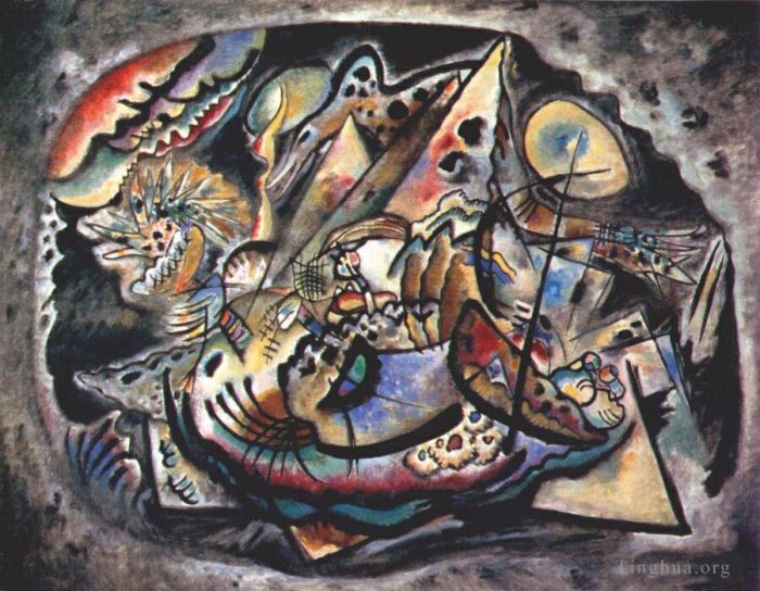 Vassily Kandinsky Types de peintures - Ovale gris