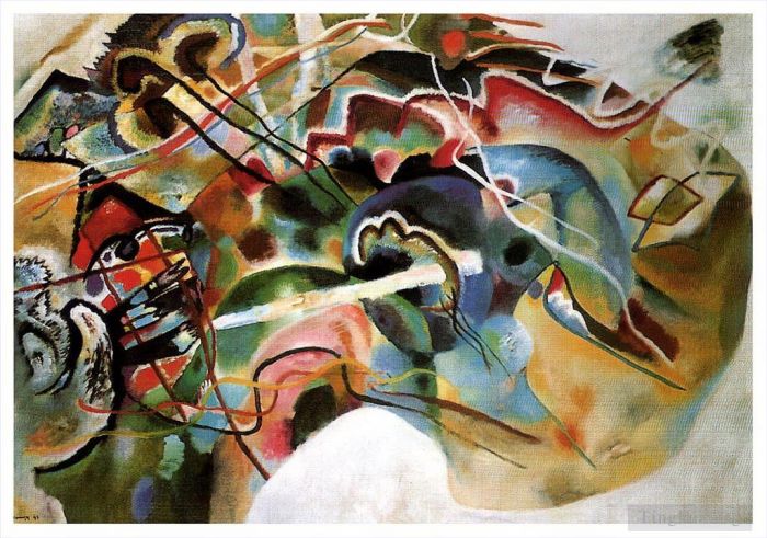 Vassily Kandinsky Types de peintures - Image avec une bordure blanche