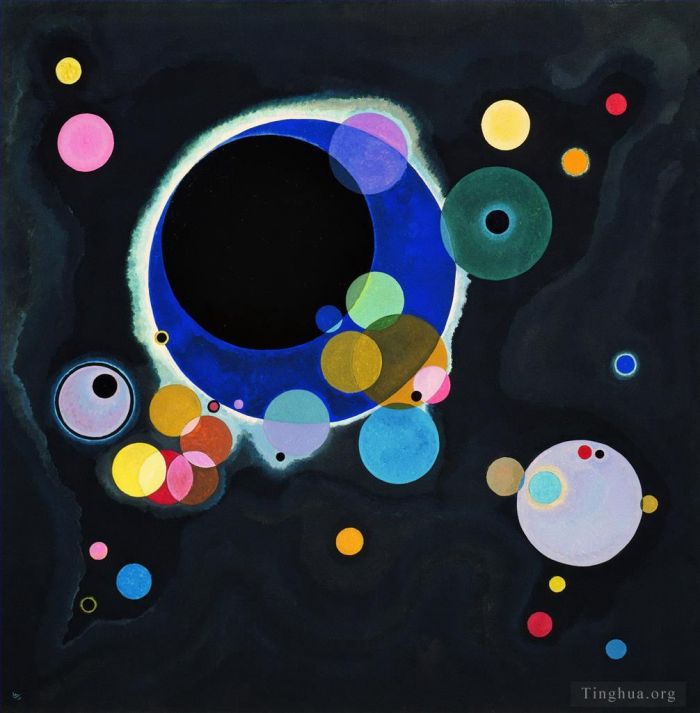 Vassily Kandinsky Types de peintures - Plusieurs Cercles Einige Kreise