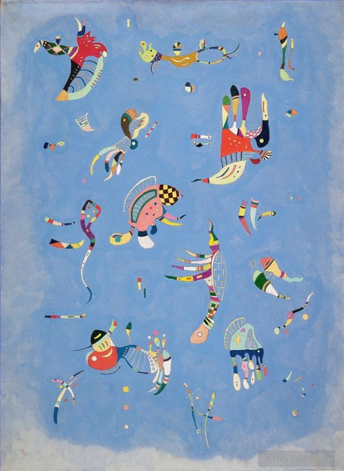 Vassily Kandinsky Types de peintures - Bleu ciel Bleu de ciel