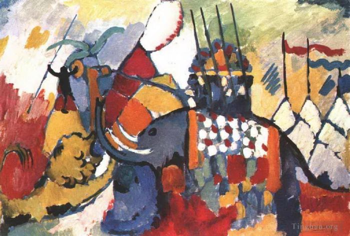 Vassily Kandinsky Types de peintures - L'éléphant